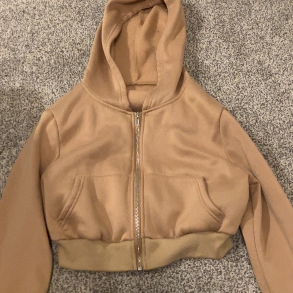 SHEIN Light Brown Cozy Hoodie